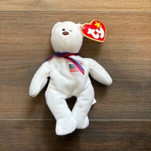 Vintage (1999) McDonald's TY Teenie Beanie Babies “Libearty” the Bear w/Tags 6”